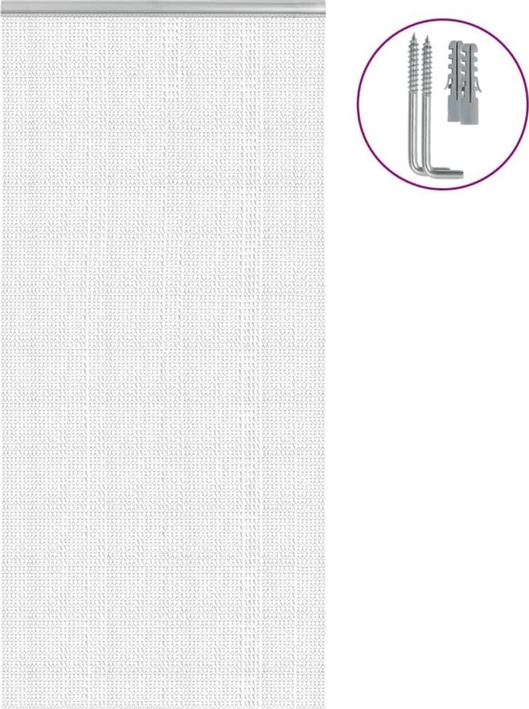 Záves na dvere 100x212 cm hliník Obrázok produktu 