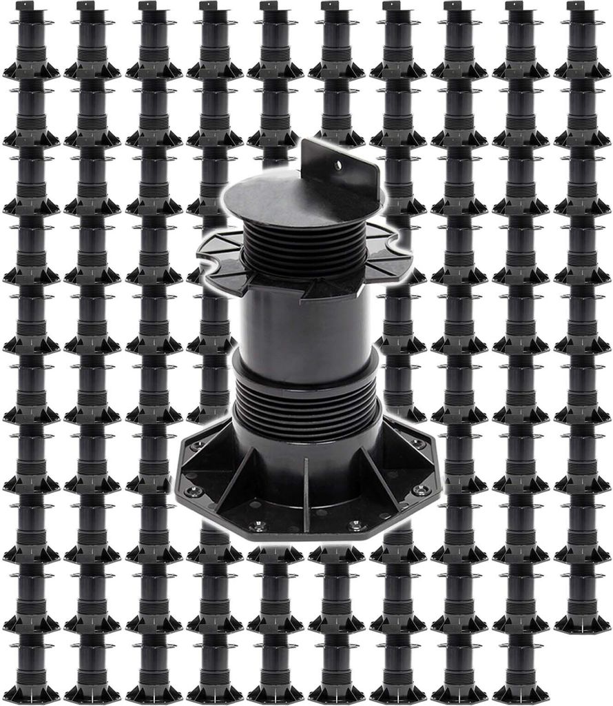 XPOtool set di 100x piedini per decking, 2700kg, 137-215mm, Immagine del prodotto 