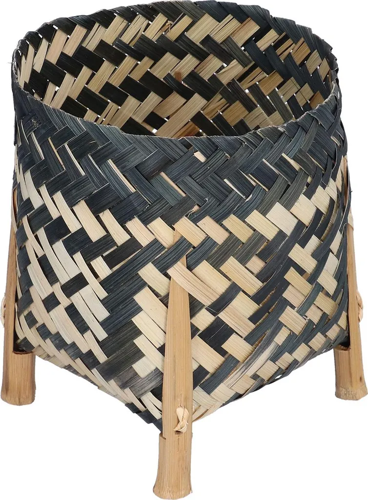 Panier de rangement pour plantes en bambou décoratif et polyvalent chic