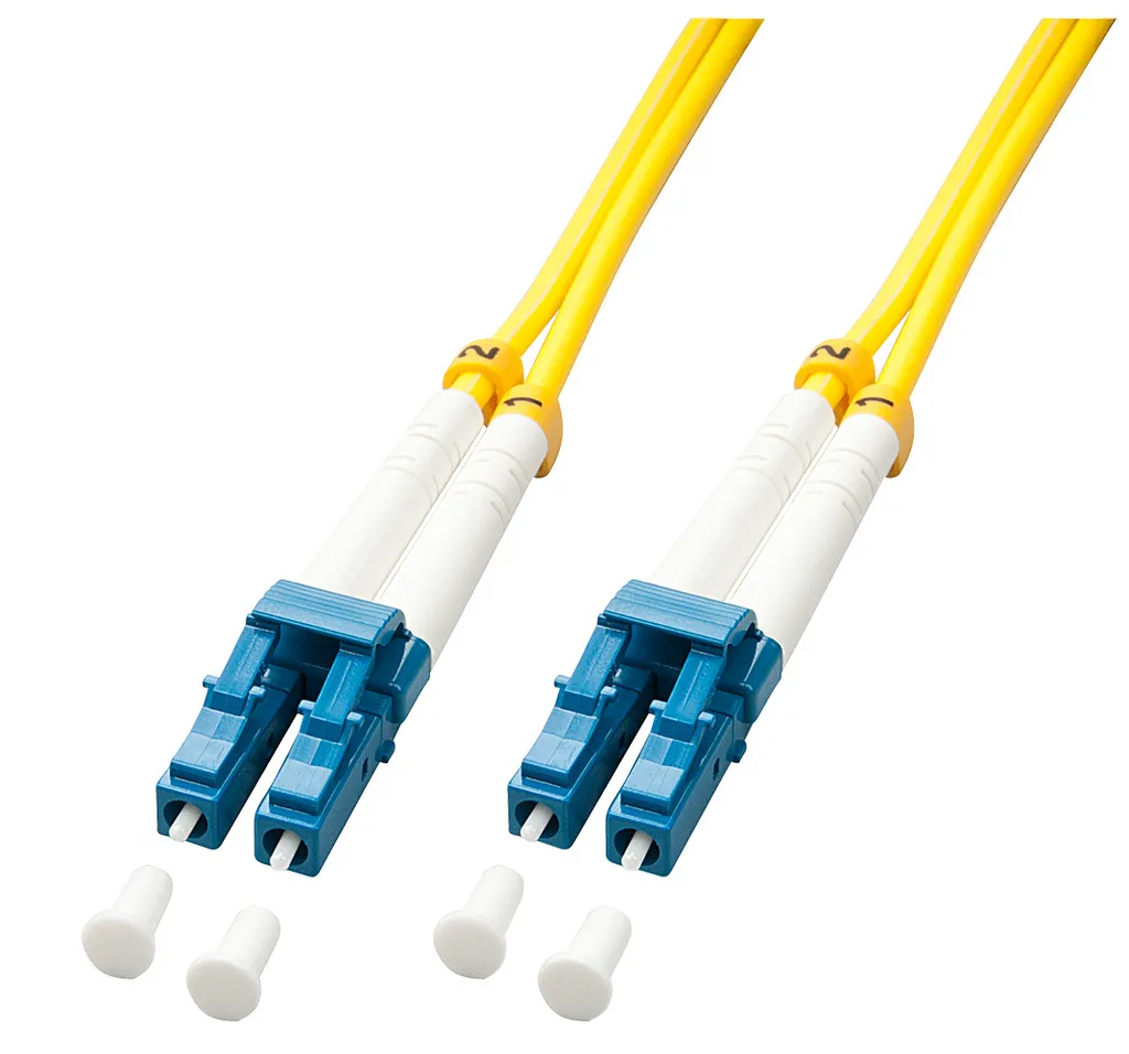 Cavo Patch 15m LC-LC Lindy 47455 | Fibra Ottica OS2 Professionale
