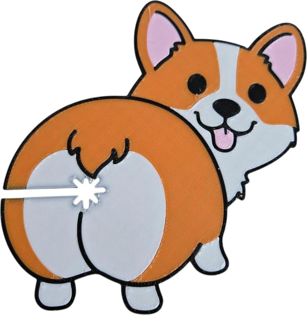 Wiederverwendbarer Brotbeutel mit Corgi-Po-Clip, ideal zur Aufbewahrung von Hunde-Snacks und -Futter, ein praktisches Küchenaccessoire für Tierbe...