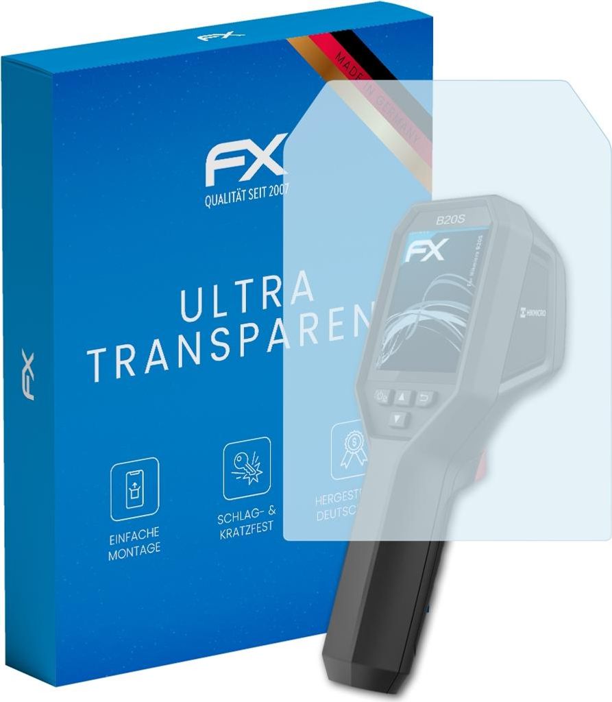 atFoliX FX-Clear 2x Schutzfolie kompatibel mit Hikmicro B20S Displayschutzfolie