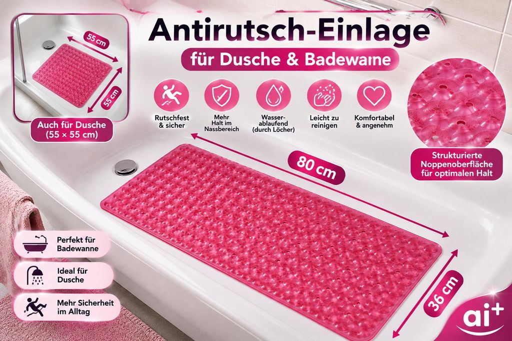Kleine Wolke Barbara Becker Badewannen- & Duscheinlage Produktbild  KI-generiertes Bild