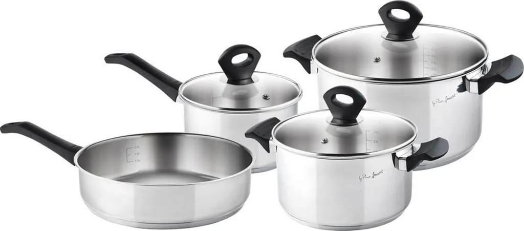 Lamart LT1110 Set Pentole 7 Pezzi Acciaio Inox Induzione - Offerta