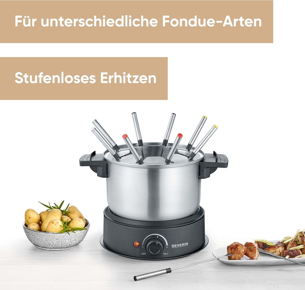 Appareil à fondue Électrique SEVERIN FO2470 1500W - Noir