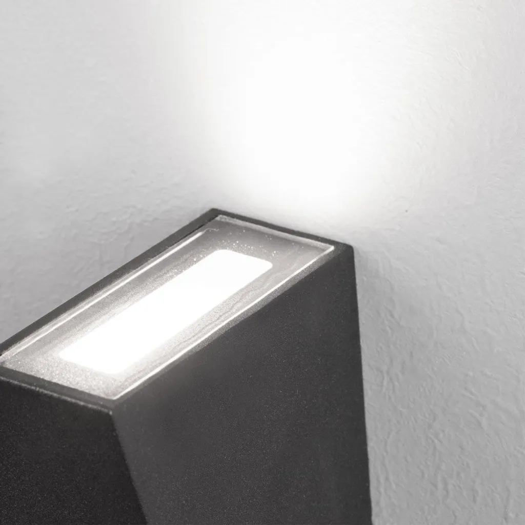 Applique LED up&down Miley Mini Nova Luce IP54 anthracite pour mur extérieur - 2