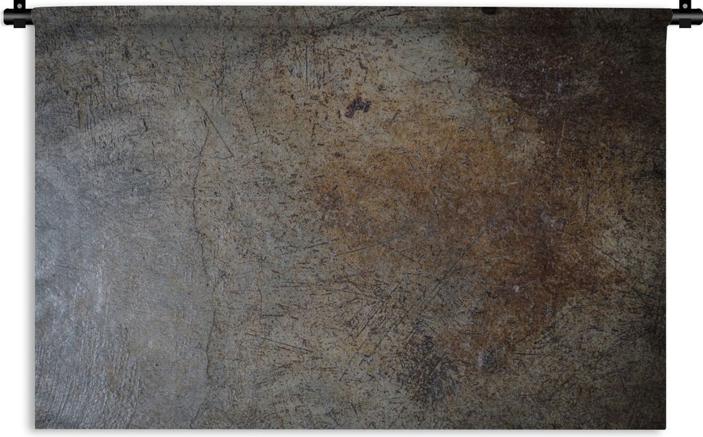 MuchoWow Wandteppich Wandbehang Beton - Wand - Orange 120x80 cm Tapisserie Dekoration Wandtuch - Wanddekorationen - Wandtücher