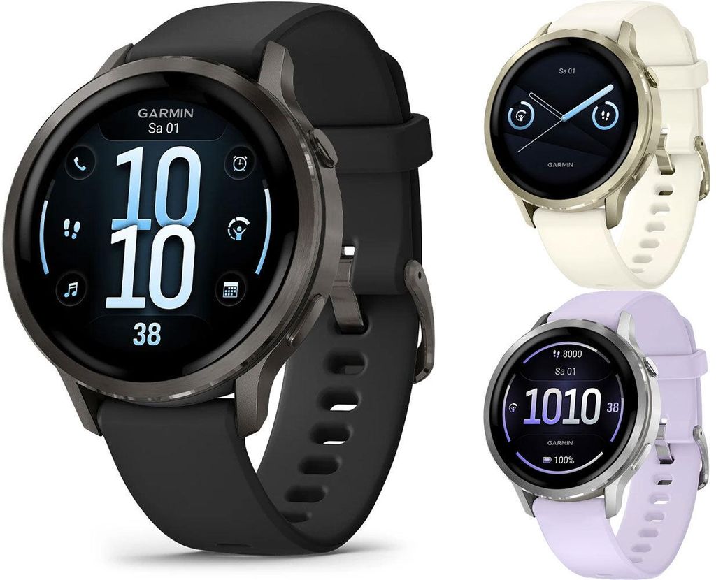 Garmin VENU 4 GPS-Fitness-Smartwatch, 41mm Black - Slate Produktbild 