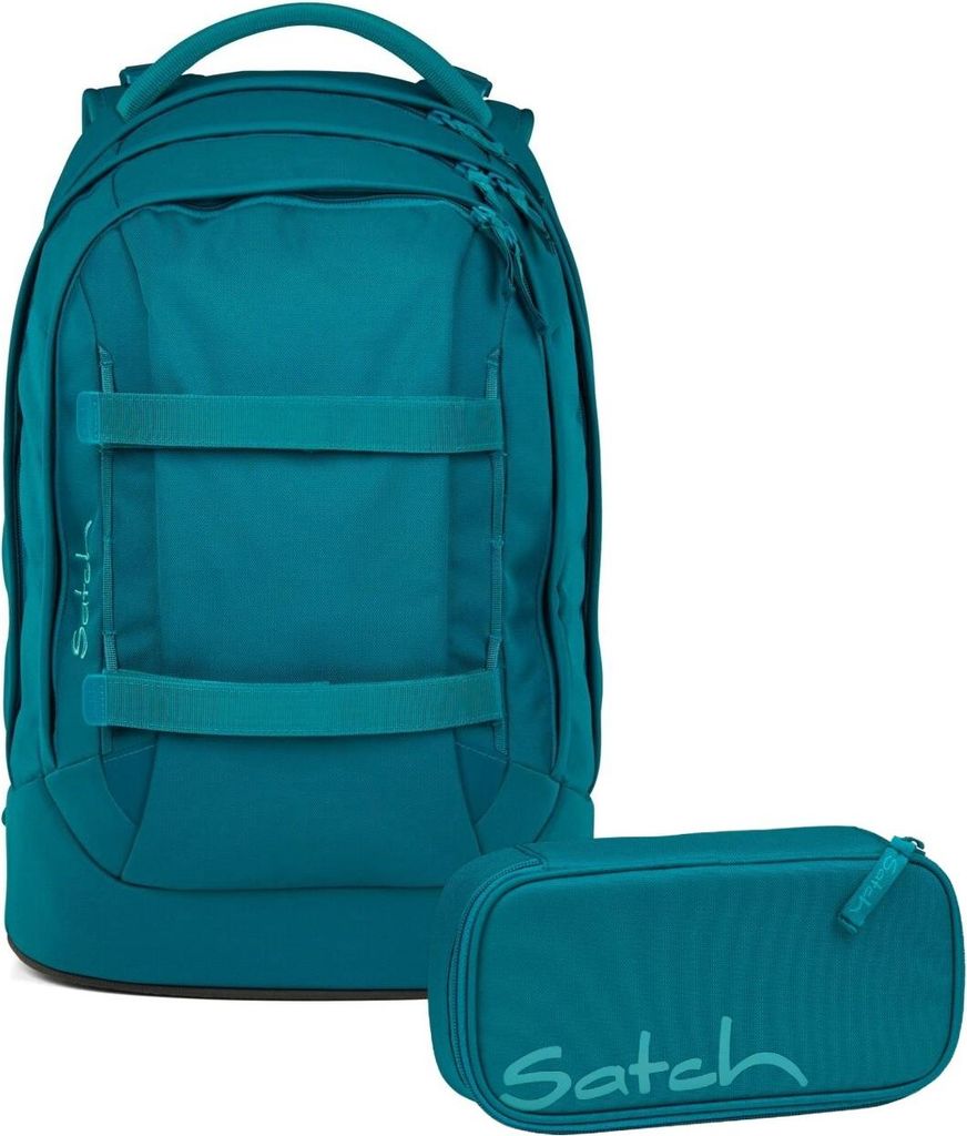 Satch Pack Deep Petrol Schulrucksack Set 2tlg.