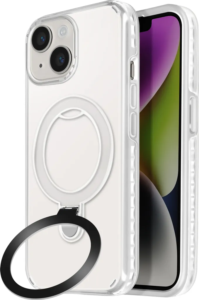 Custodia MagSafe Avizar iPhone 13 / 14 Bianca: Protezione con Supporto
