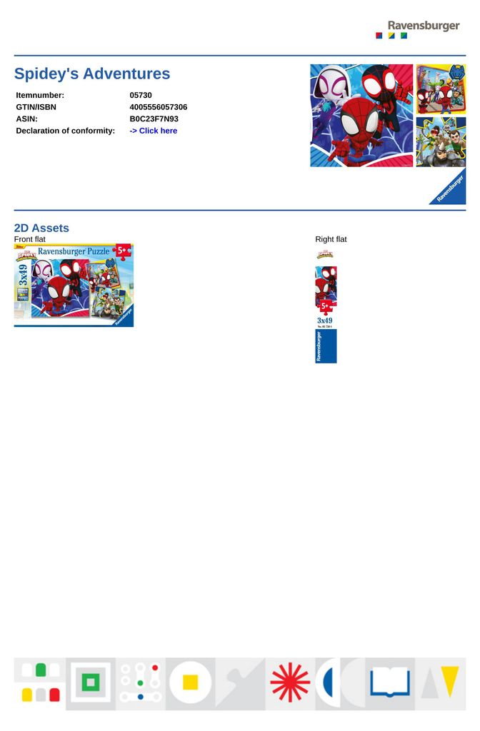 Les aventures de Spidey Ravensburger 05730 Image du produit 