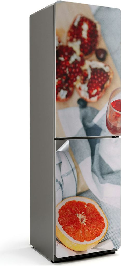 Eine getrocknete Tulpenblüte – Kühlschrank Aufkleber – Klebefolie Kühlschrank – Kühlschrank Nachbildung – Kühlschrankfolie selbstklebe...