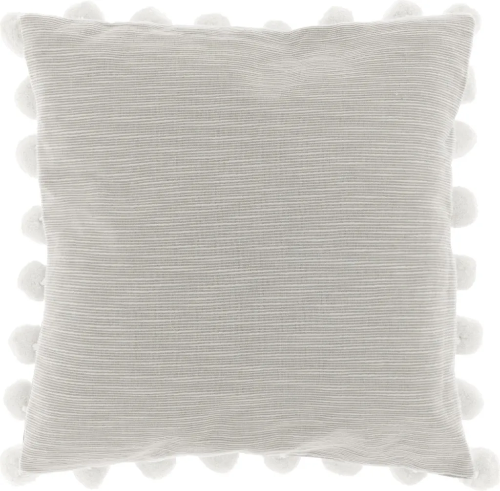 Coussin carré 45x45 Chateau Grey Unique Living Iwan au fini velouté