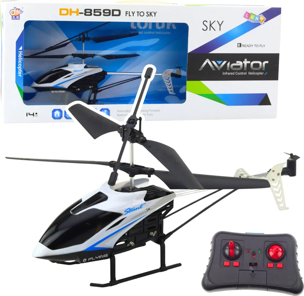 Hélicoptère RC Lumineux Rotation 360 Degrés - Structure Antichoc et Stable