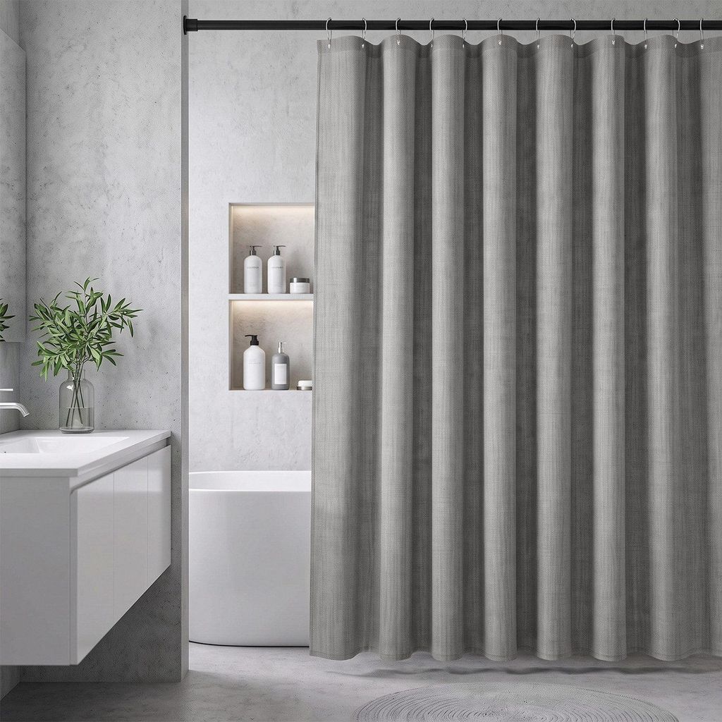 Textil Duschvorhang Wannenvorhang wasserabweisend Produktbild 