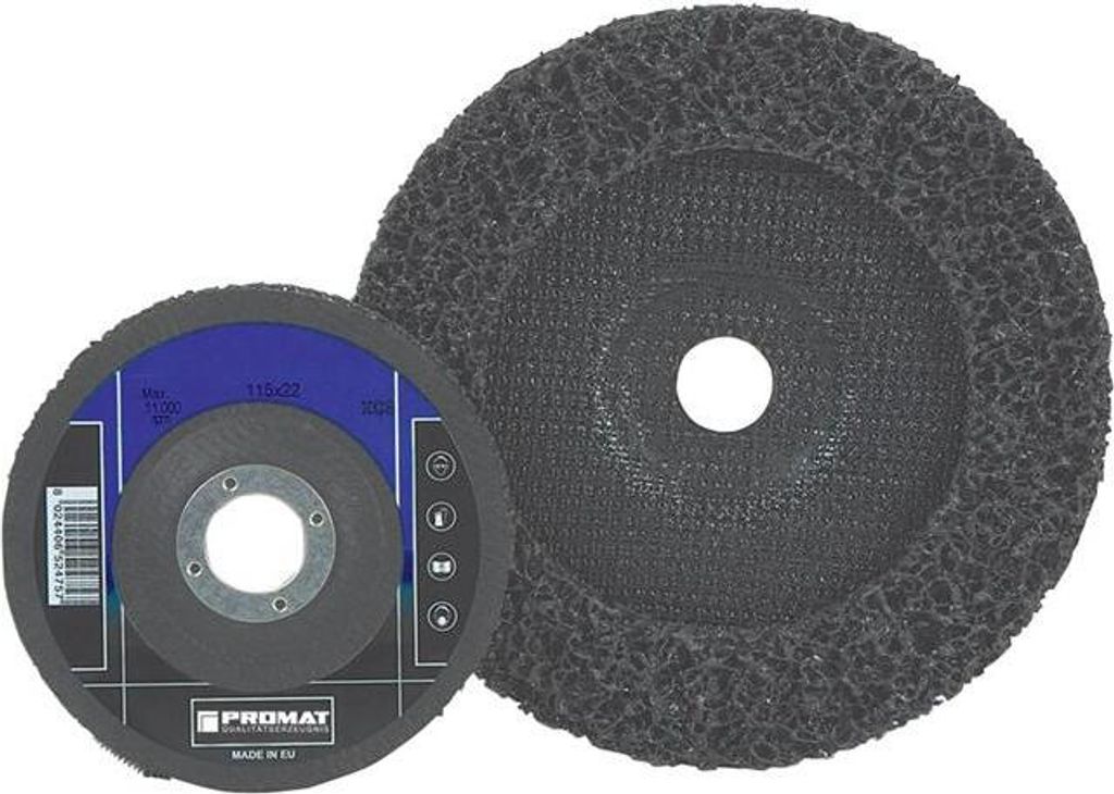 Grobreinigungsscheibe Ø115x22mm ext.coarse Bohr.22,23mm PROMAT