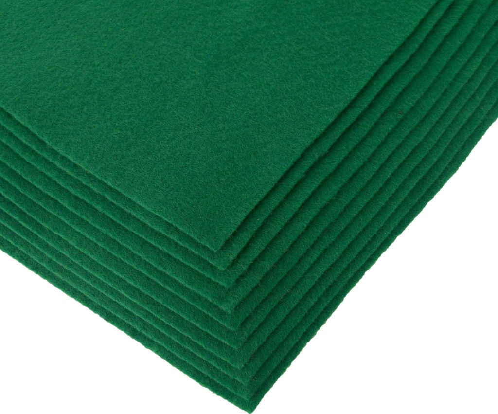 Bastelfilz Bögen 10er-Pack flex Filz A4, Stärke 1,5-2mm, Filzplatte, 50 Farben