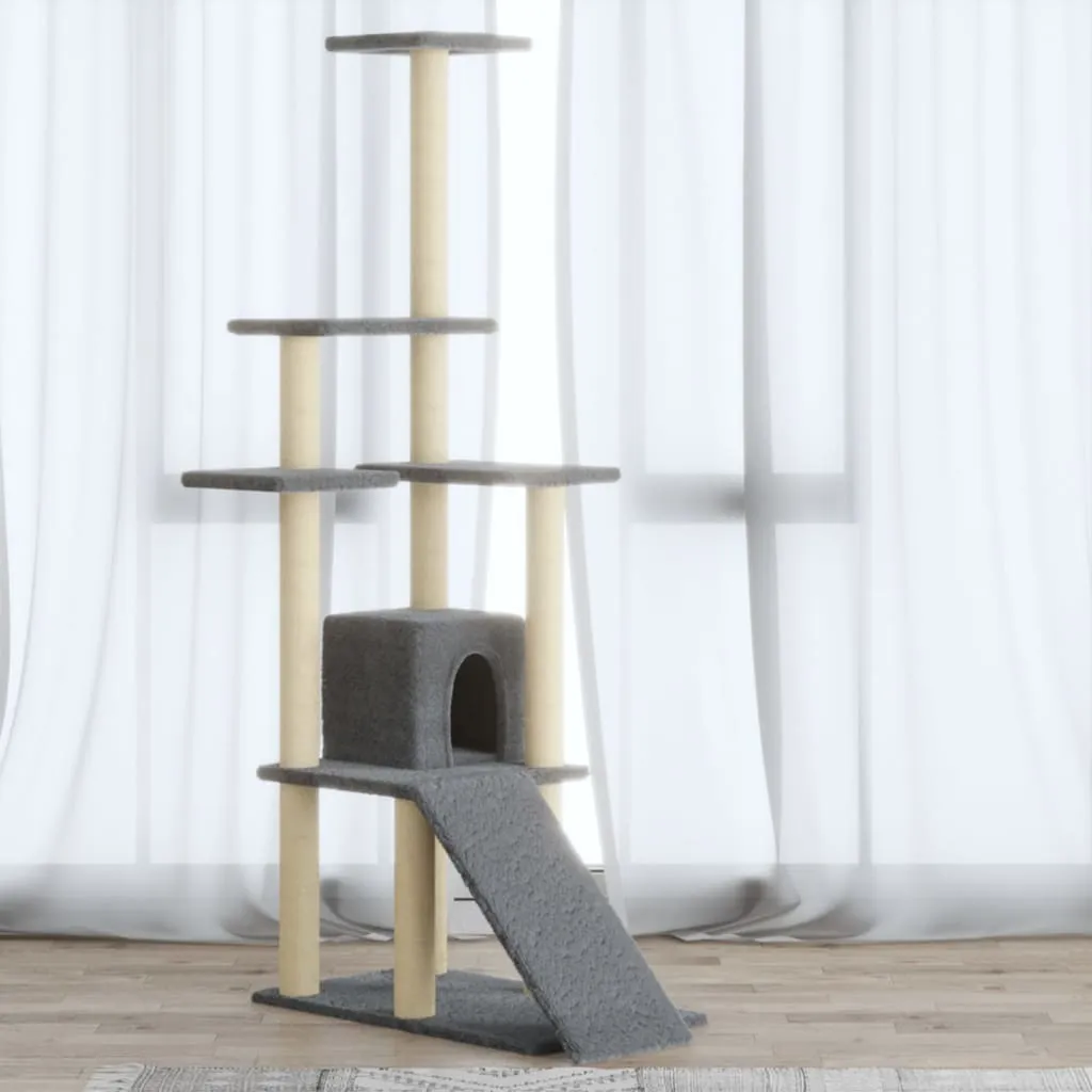 Tiragraffi Moderno 155 cm Sisal Grigio | The Living Store Design