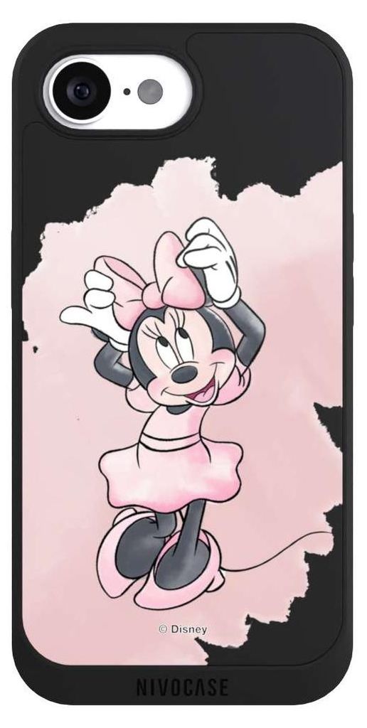NIVOCASE Handyhülle für Apple iPhone 16e Hülle NIVOpure Case Schwarz Disney Motiv ohne Hintergrund
