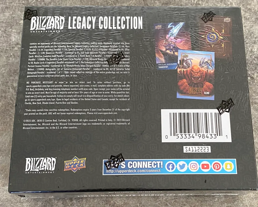 Cartes à collectionner Blizzard Héritage pour Album et Décoration Geek