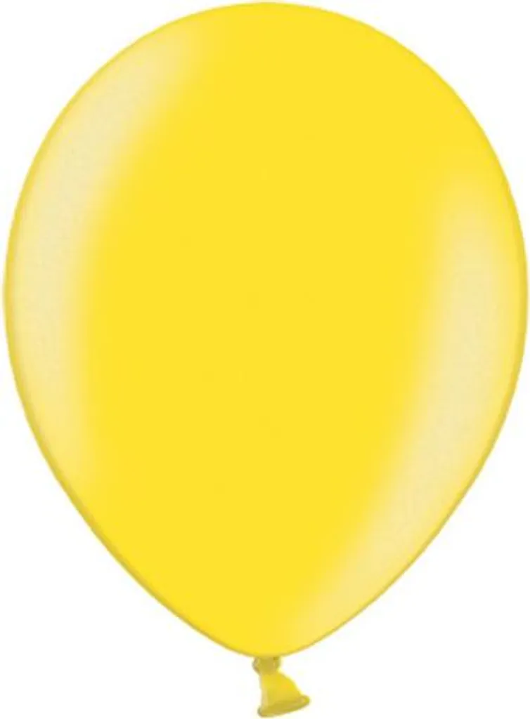 Ballons Jaune Citron Métallique 23 cm : Décoration Durable x100 pcs