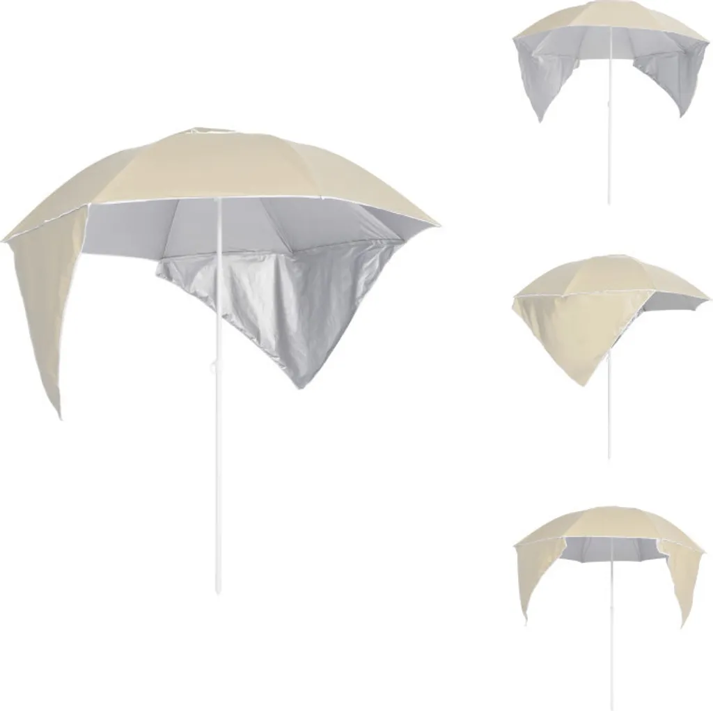 Parasol de plage 215 cm anti-vent : ne subissez plus le sable volant