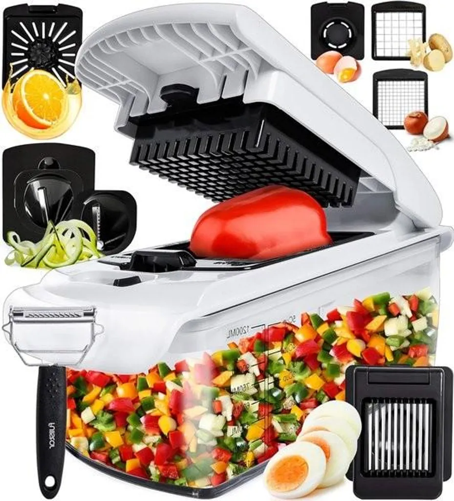 Affettaverdure 9 in 1 Multifunzione Professionale - Acciaio Inox