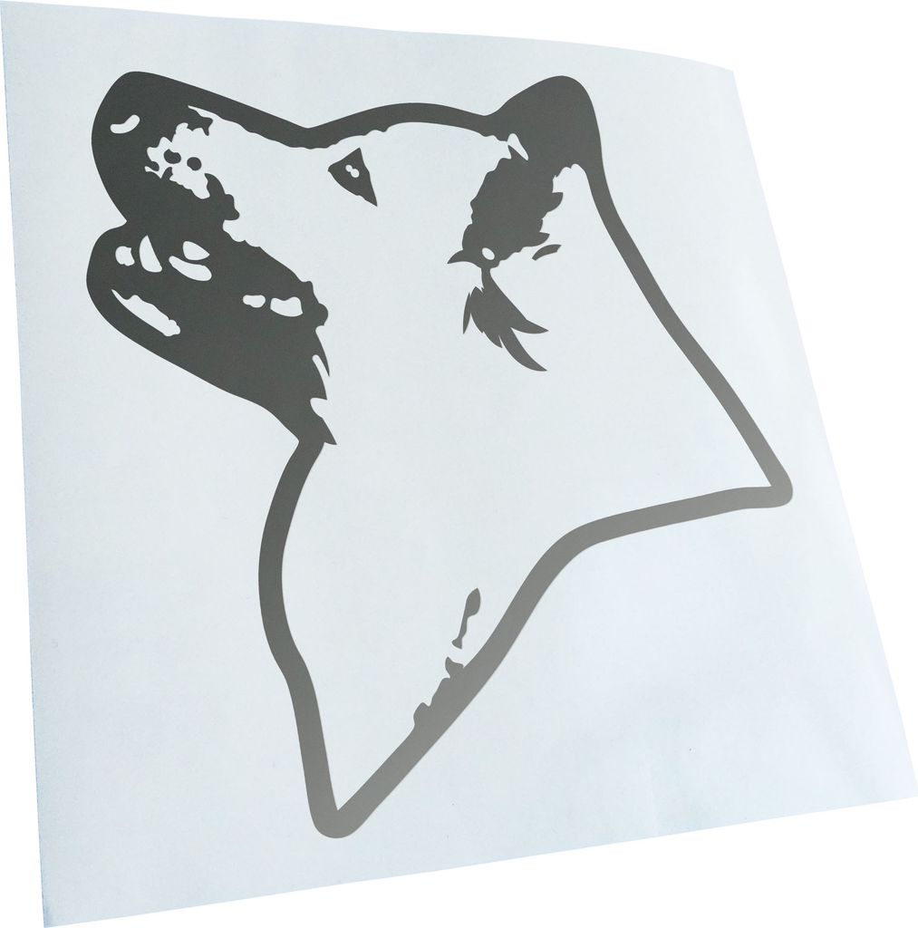 Kiwistar - Autoaufkleber - Icelandic Sheepdog Hund - Silber - 50x45cm - Aufkleber für Auto, Laptop, Fahrrad, LKW, Motorrad Mehrfarbig JDM Decal Ra...