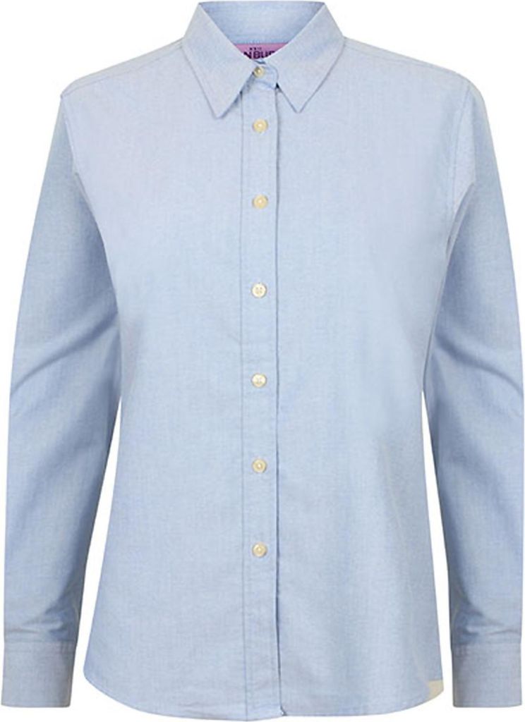 Henbury Ladies´ Classic Long Sleeved Oxford Shirt Produktbild 