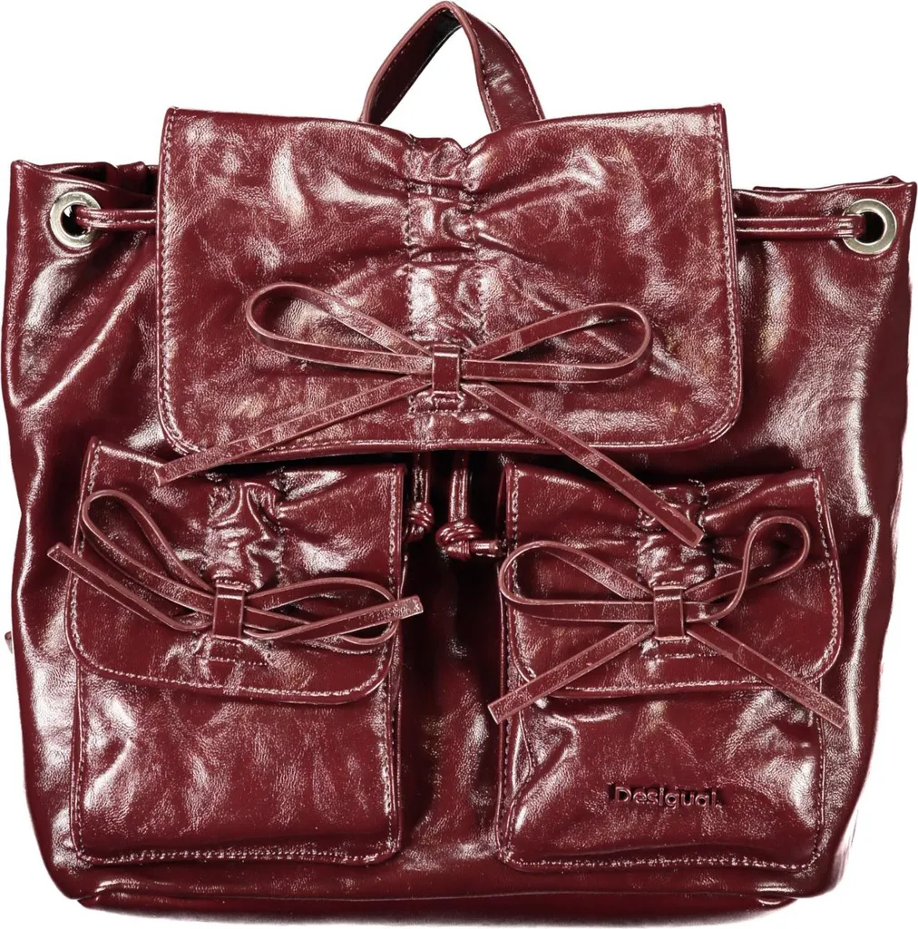 Sac à dos violet femme avec cordon de serrage et bretelles réglables