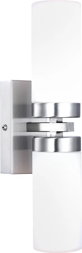 Applique Globo Nichel Opaco per Interni | Luce Calda 2x E14