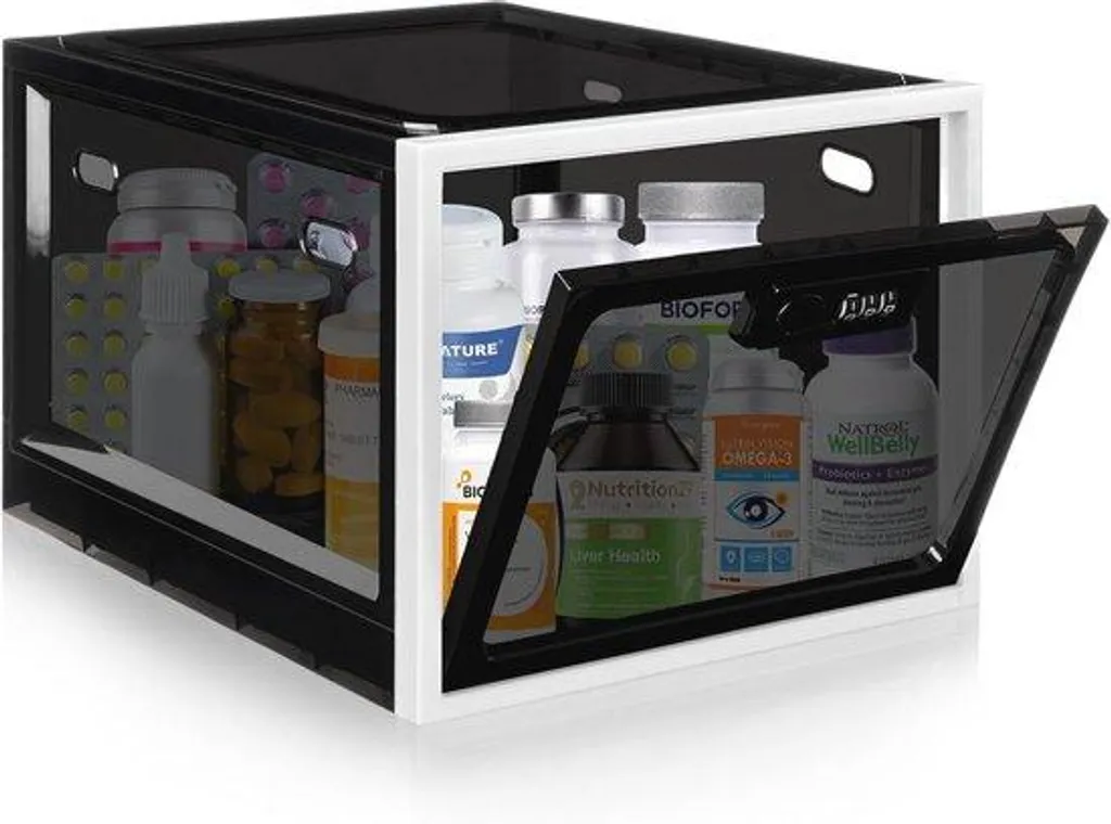Boîte à médicaments 12,6 l anti-accès enfant avec verrouillage à code