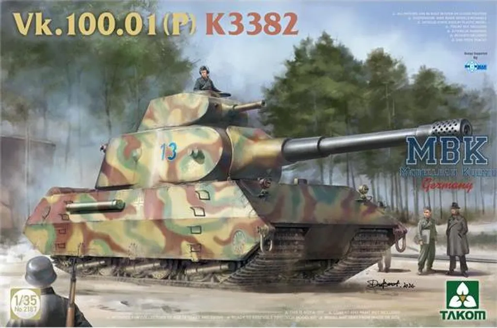 Char Vk.100.01(p) Takom TAK2187 Maquette Haute Précision avec Détails k3382