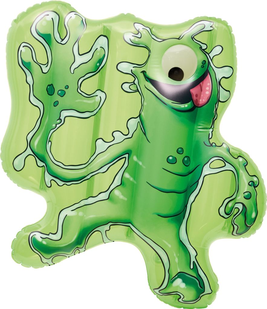 Happy People 16692 - Kinderluftmatratze - Ravensburger Monsterstarker Glibberklatsch (grün, 65x64x13cm)