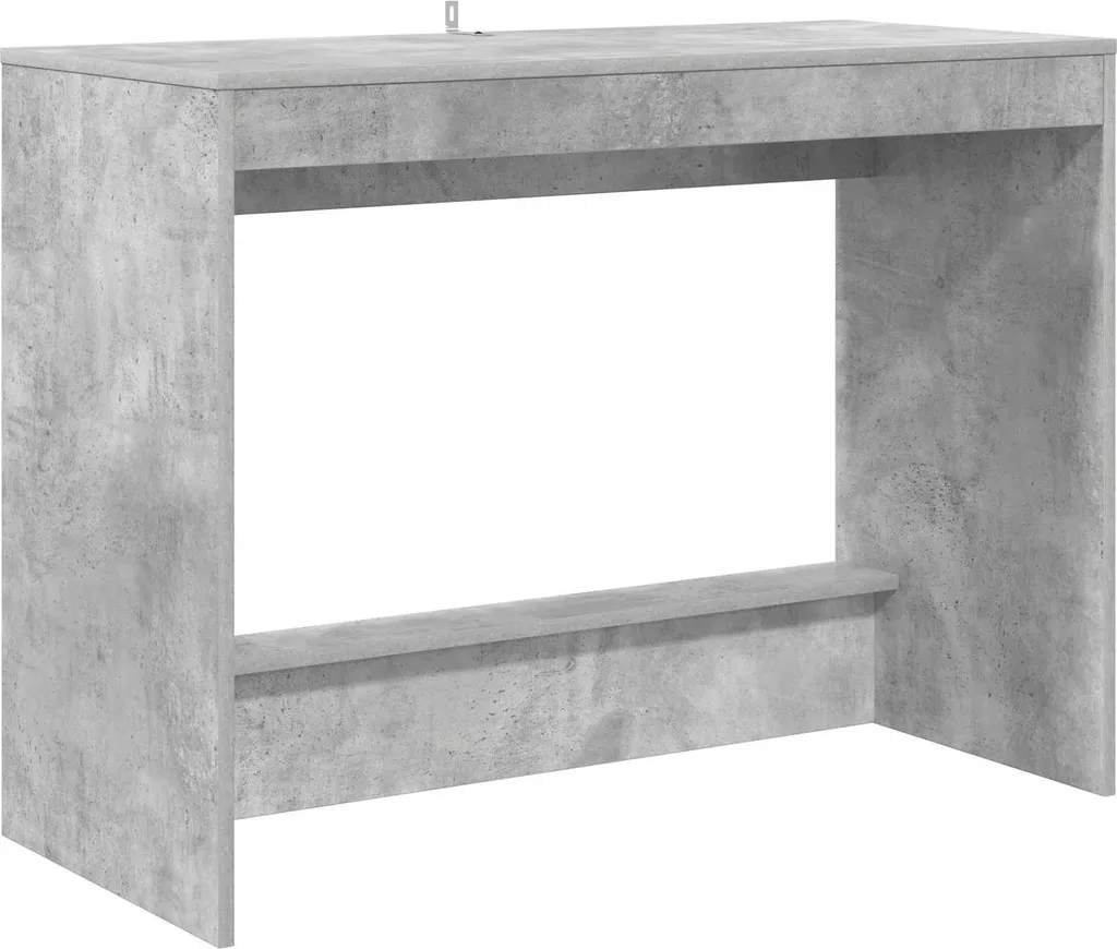 Scrivania per Cameretta 100x45 Grigio Cemento - Tavolo Studio Piccolo
