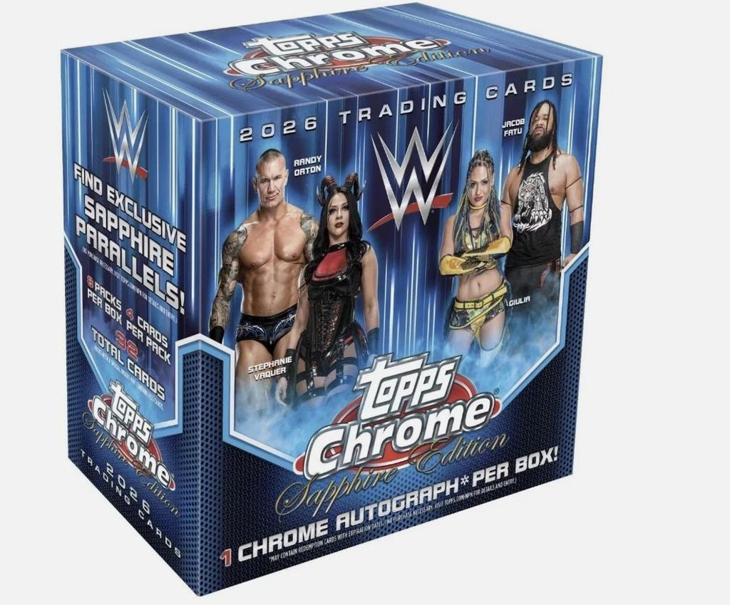 2026 Topps Chrome® WWE Sapphire - Hobby Box Produktbild 
