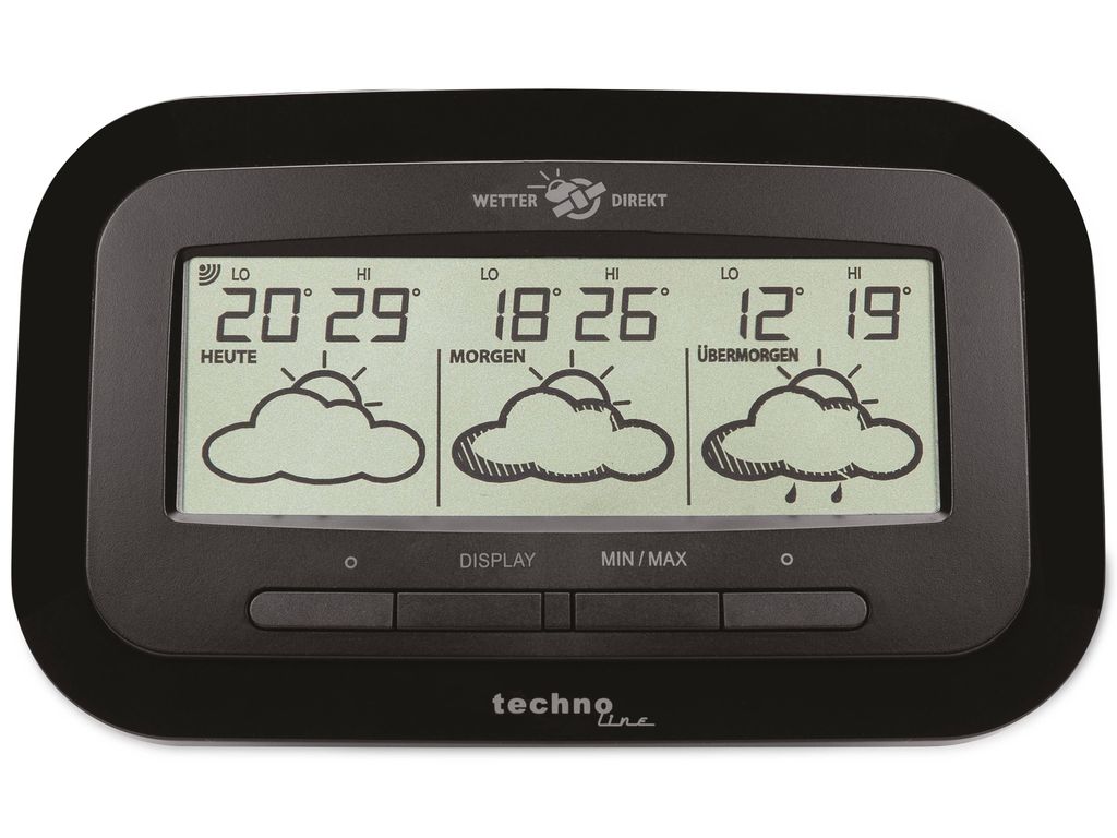 Technoline WD 1300, Schwarz, Innen-Thermometer, Produktbild 