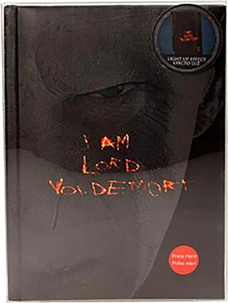 Carnet de Notes Harry Potter Lord Voldemort avec Éclairage LED Intégré