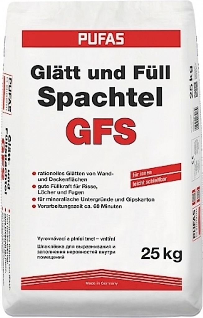 Pufas Glätt- und Füllspachtel 25kg 3203000 Produktbild 