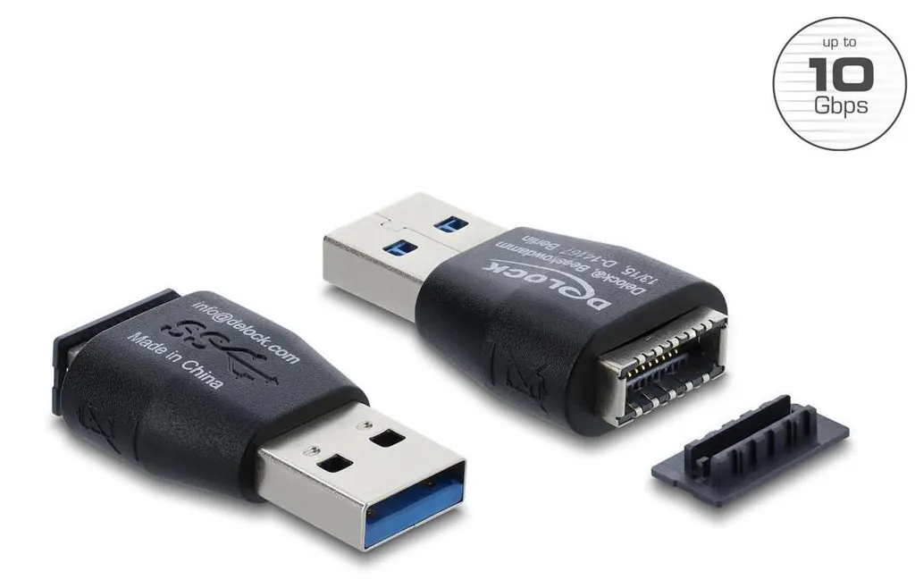 Adaptateur USB 3.2 Gen 2 Delock 10 Gbps : Performance et Format Compact
