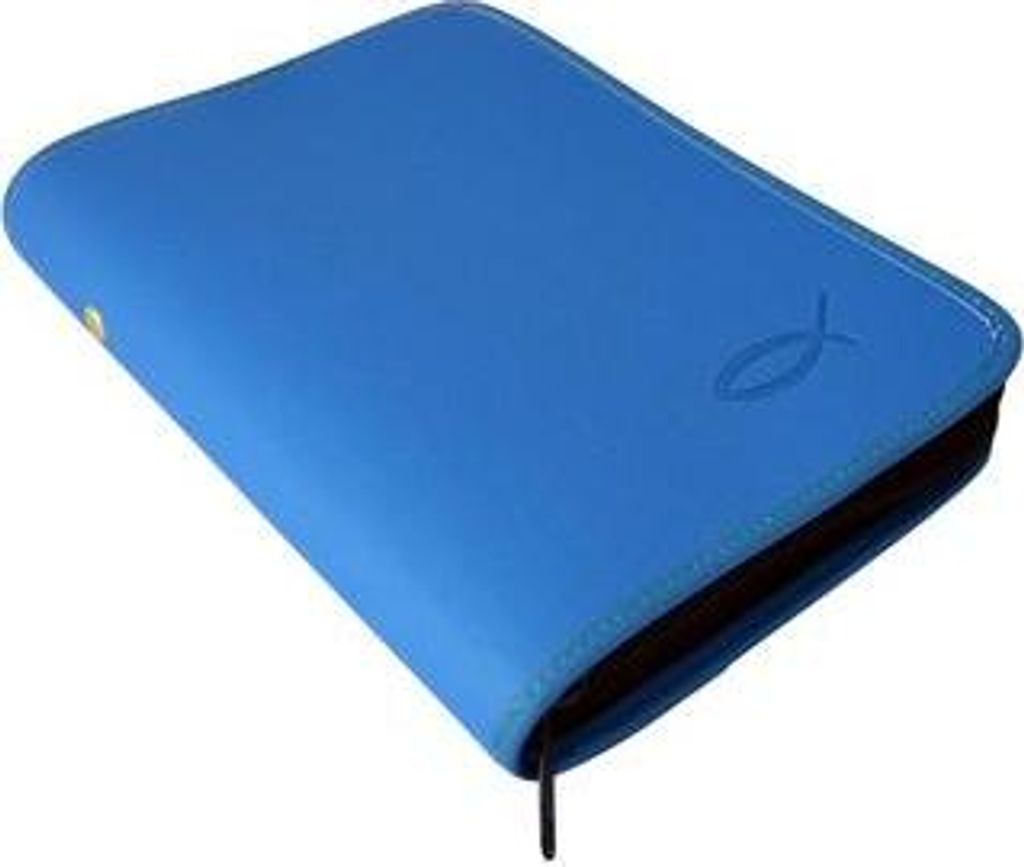 Gotteslobhülle Hellblau mit Fisch Produktbild 
