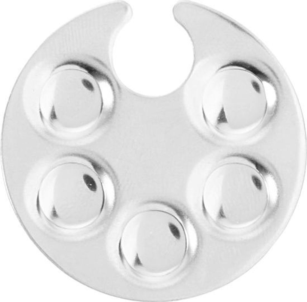 INF Mini-Palette aus Edelstahl für Nail Art und Make-up M Modell 3