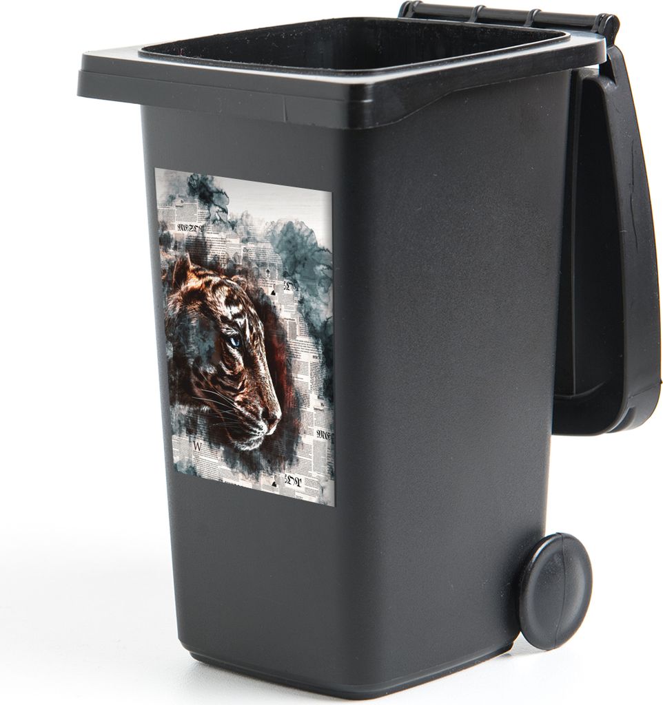 MuchoWow - Mültonnen-sticker - Sticker - Aufkleber für die Mülltonne