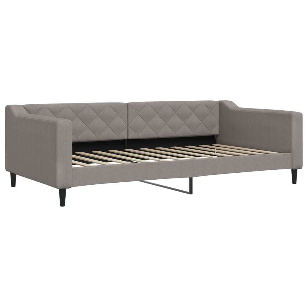 vidaXL Tagesbett Taupe 100x200 cm Stoff