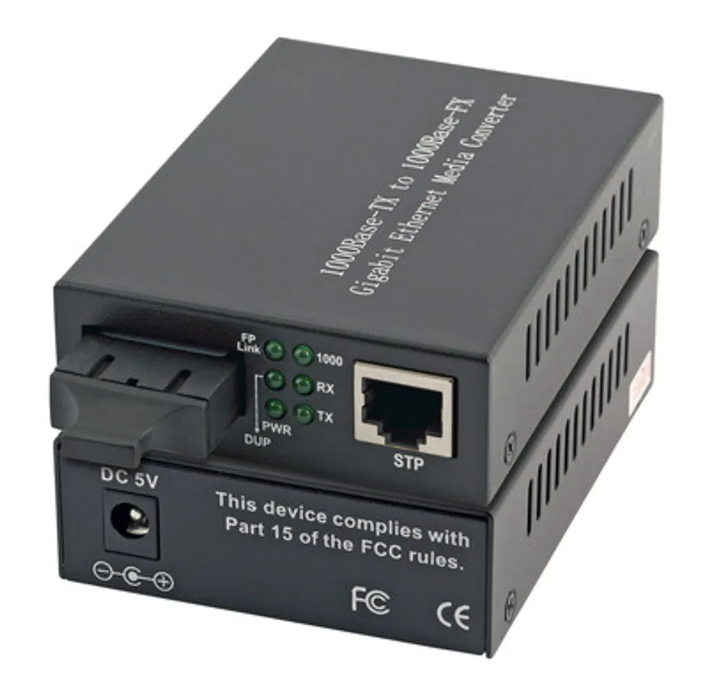 Convertisseur de média anti-interférences pour réseau Gigabit RJ-45