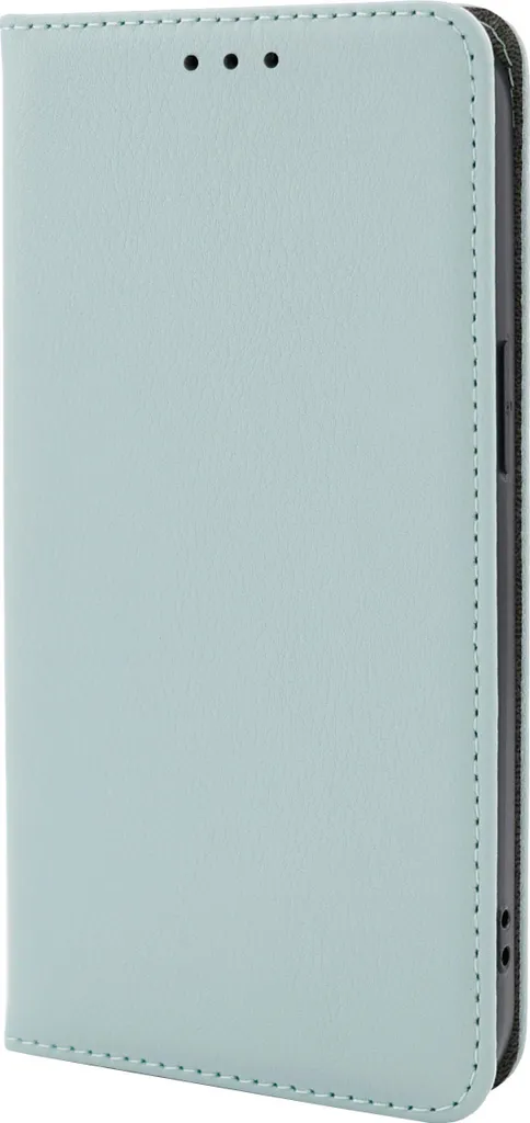 AlzaGuard Book Flip Case iPhone 16e étui teal en cuir vegan