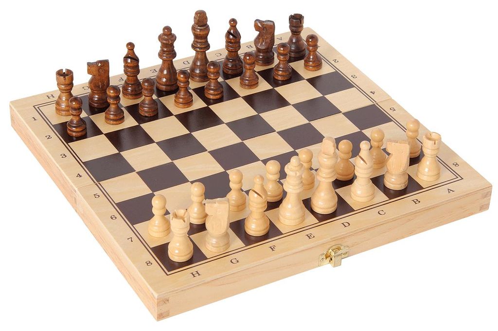 Bartl 101808 Scacchi, dama e backgammon in legno Immagine del prodotto 