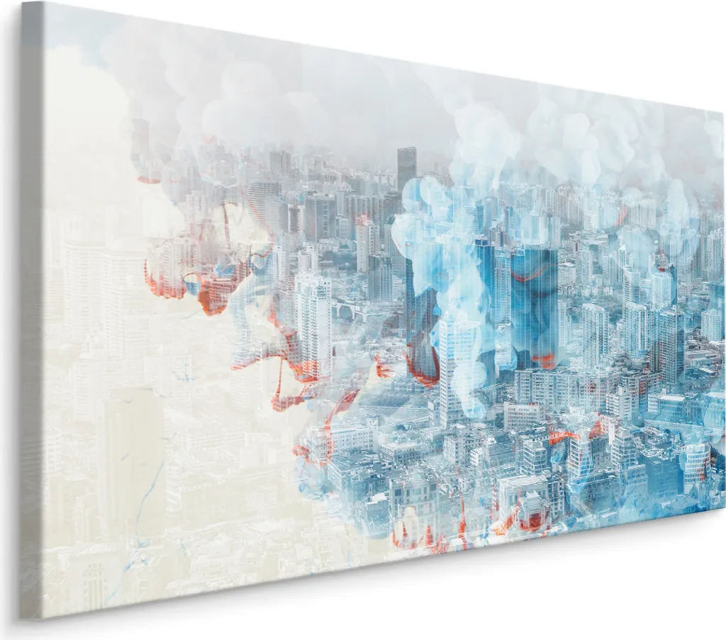 Offerta Carta da Parati 90x60 Tela - Stampa d'Arte Pittura Astratta