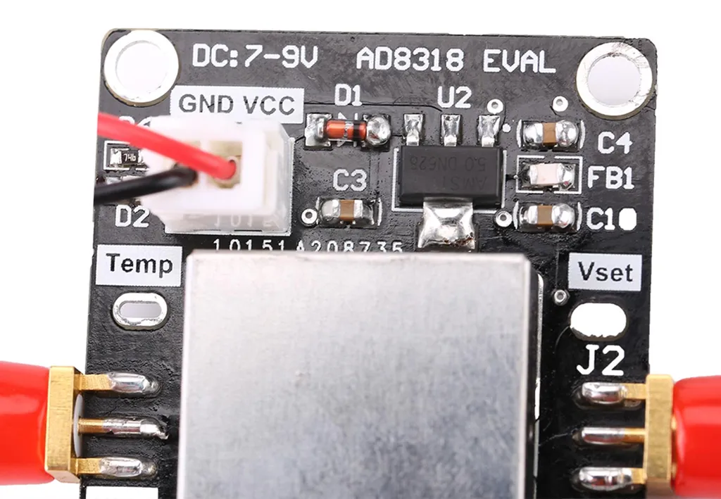 Détecteur logarithmique 70 dB AD8318 module de détection RF dynamique