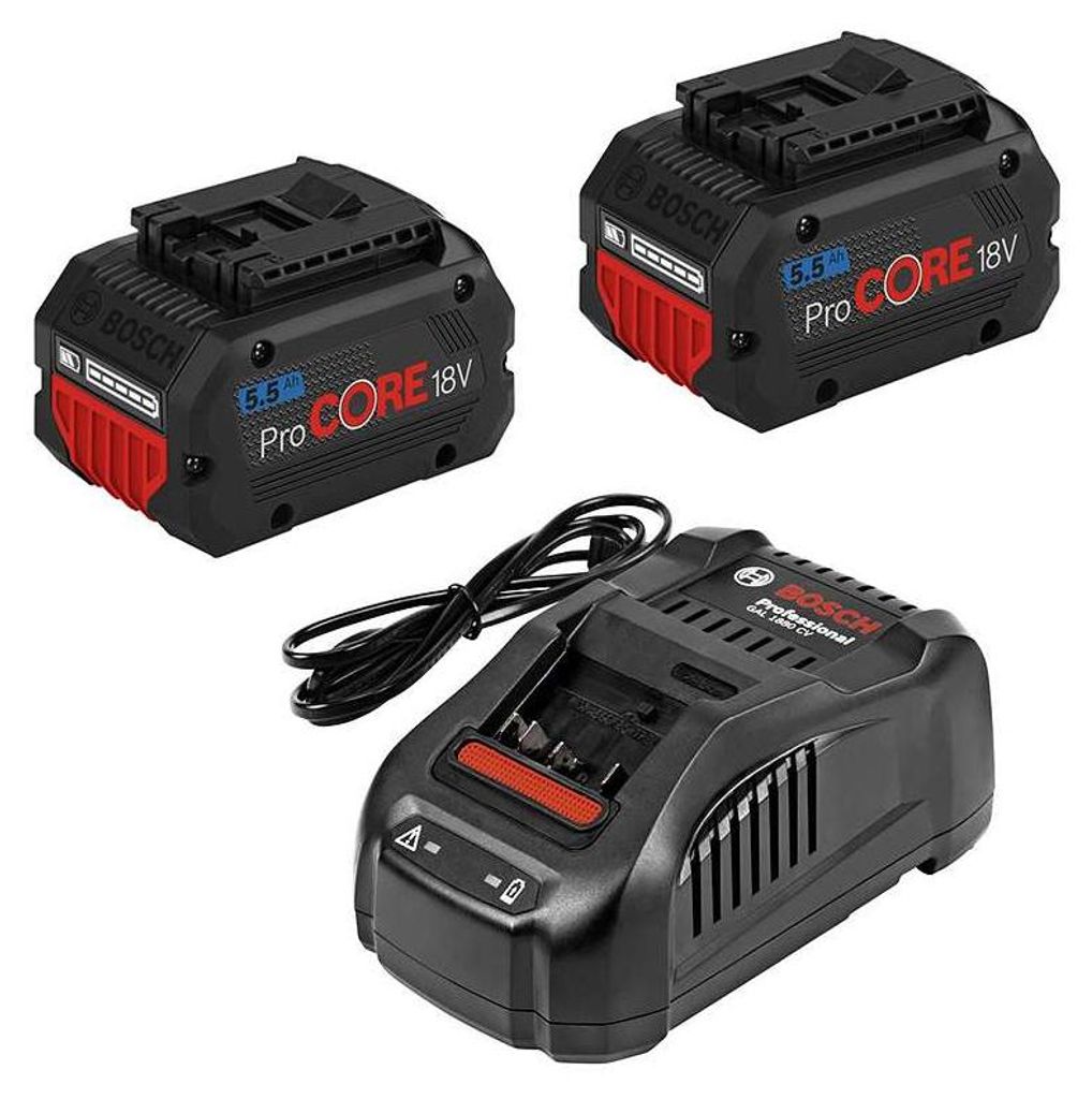 Pack 2 Batteries BOSCH ProCORE18V 5,5Ah Professional + Image du produit 